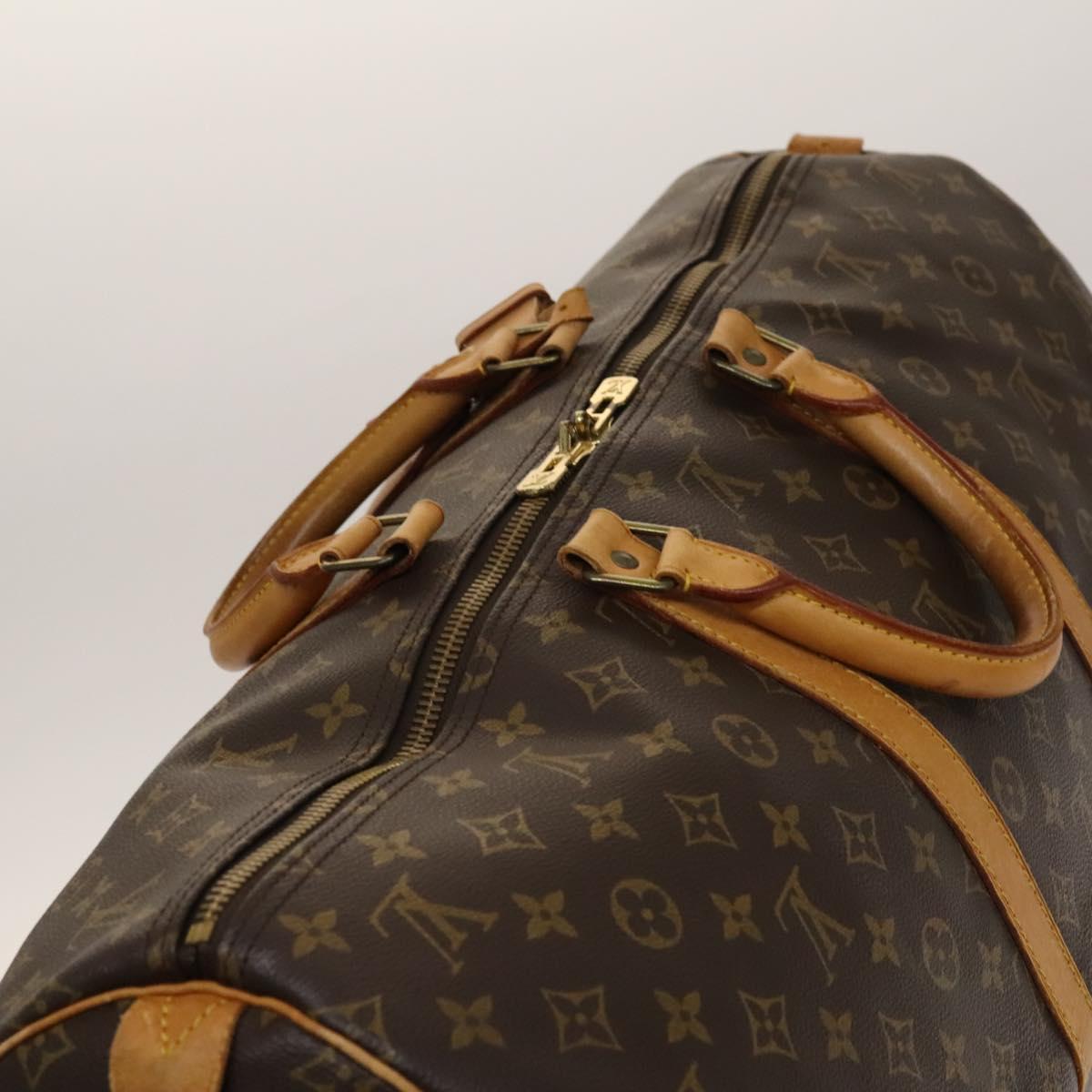 LOUIS VUITTON Monogram Keepall 55 Boston Bag M41424 LV Auth 140155