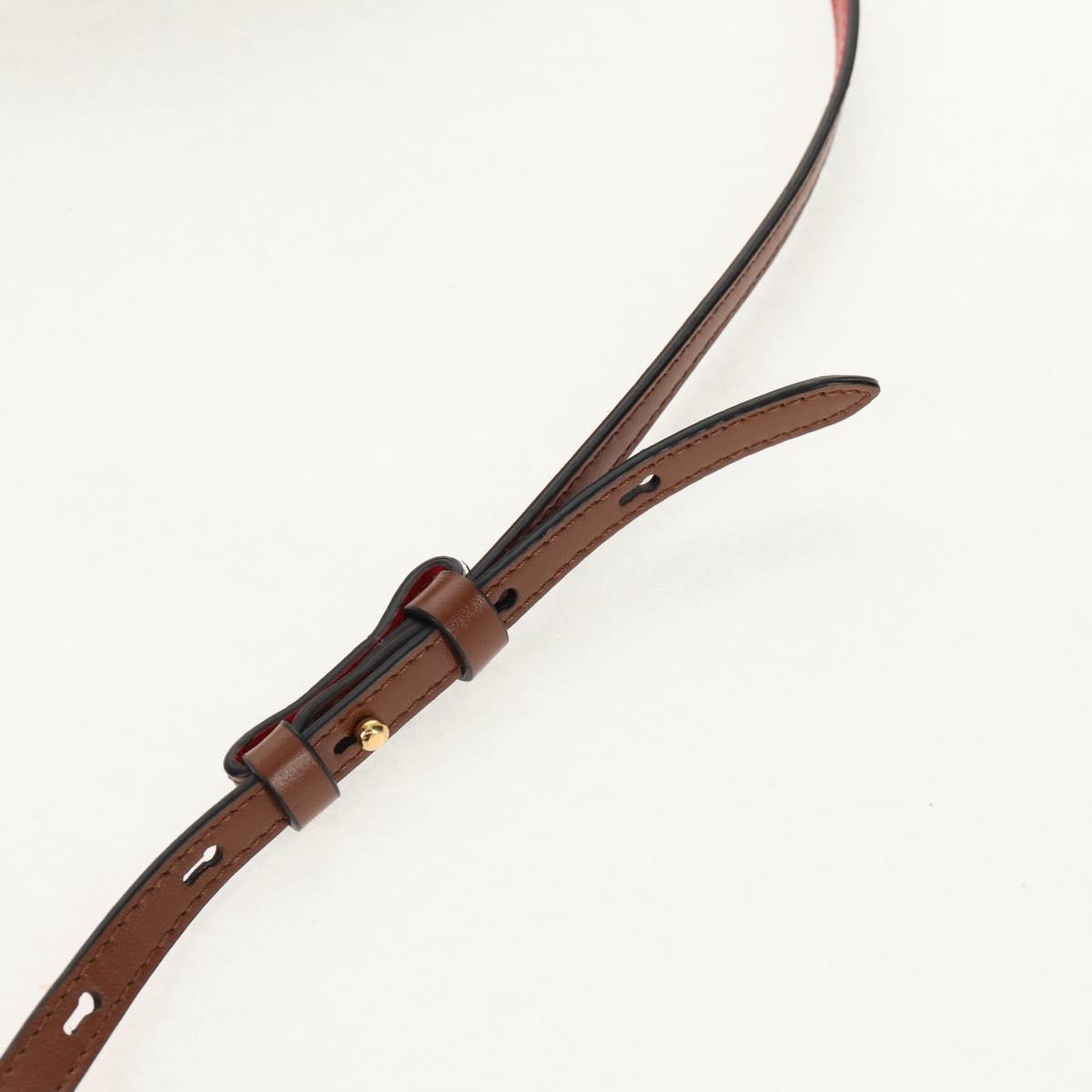 Christian Louboutin Shoulder Bag Canvas 2way Beige Gold Auth 140158V