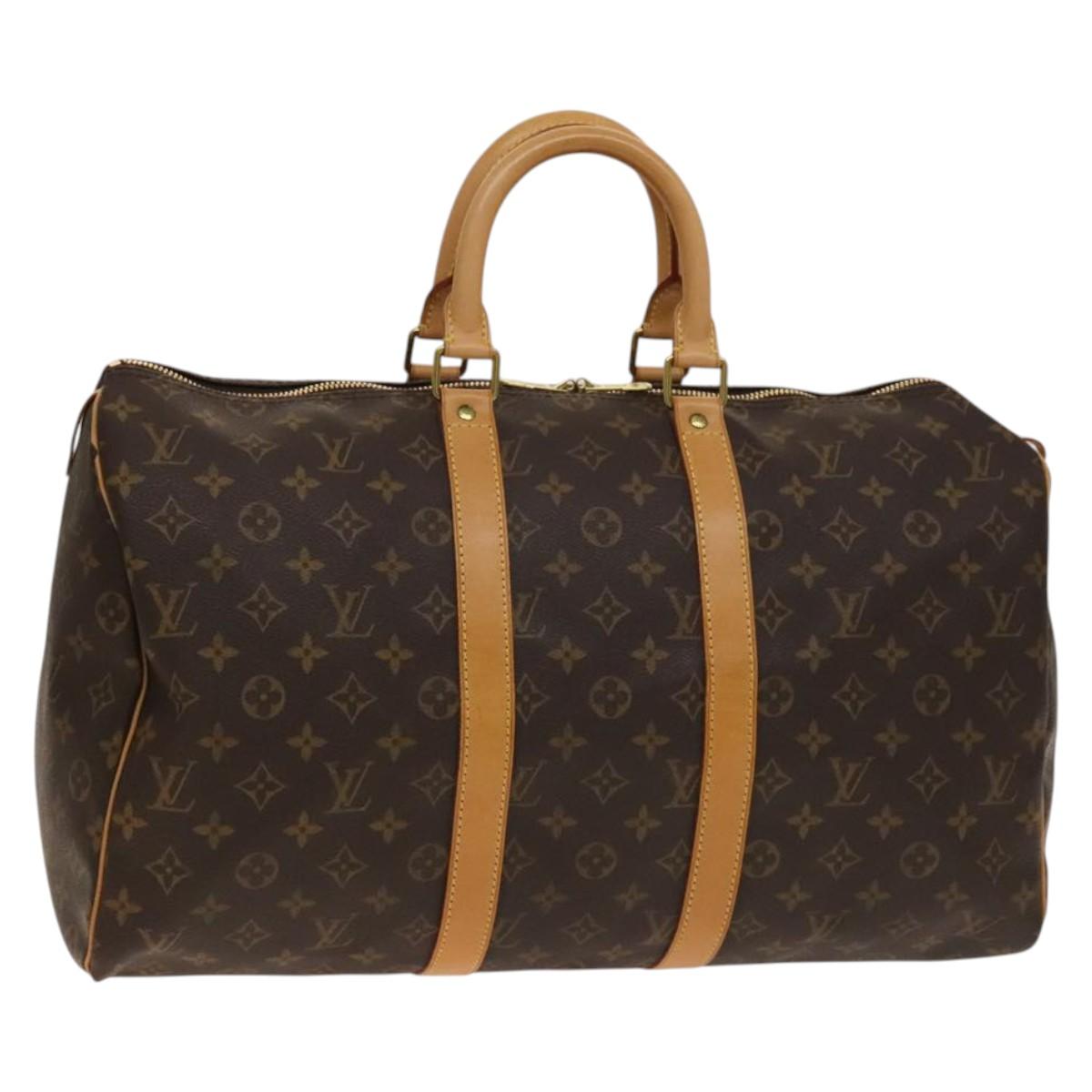 LOUIS VUITTON Monogram Keepall 45 Boston Bag M41428 LV Auth 140171