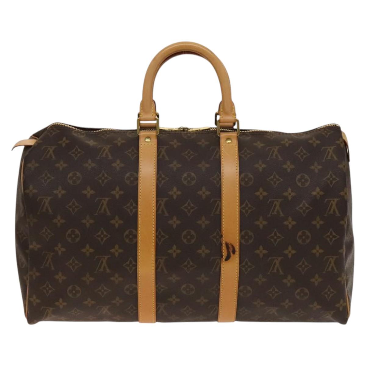 LOUIS VUITTON Monogram Keepall 45 Boston Bag M41428 LV Auth 140171