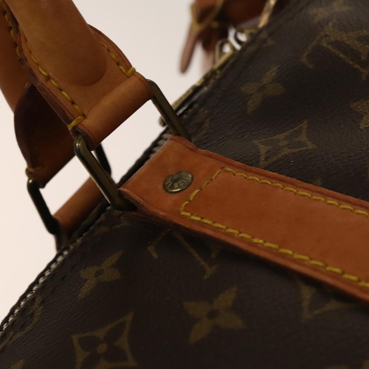 LOUIS VUITTON Monogram Keepall 55 Boston Bag M41424 LV Auth 140173