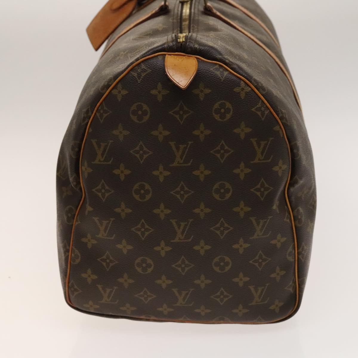 LOUIS VUITTON Monogram Keepall 55 Boston Bag M41424 LV Auth 140173