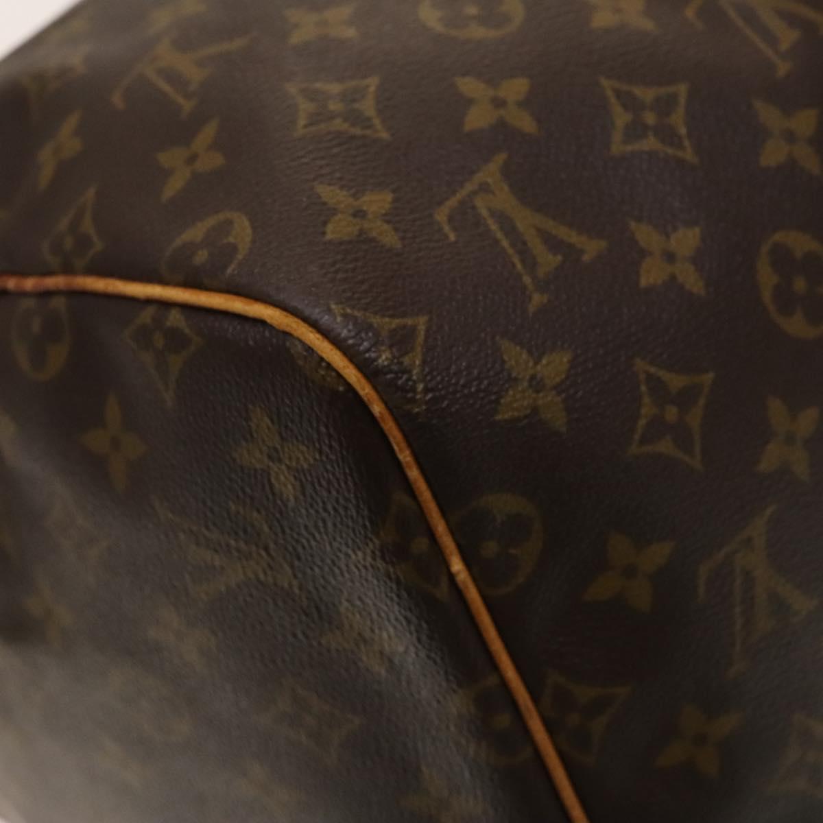 LOUIS VUITTON Monogram Keepall 55 Boston Bag M41424 LV Auth 140174