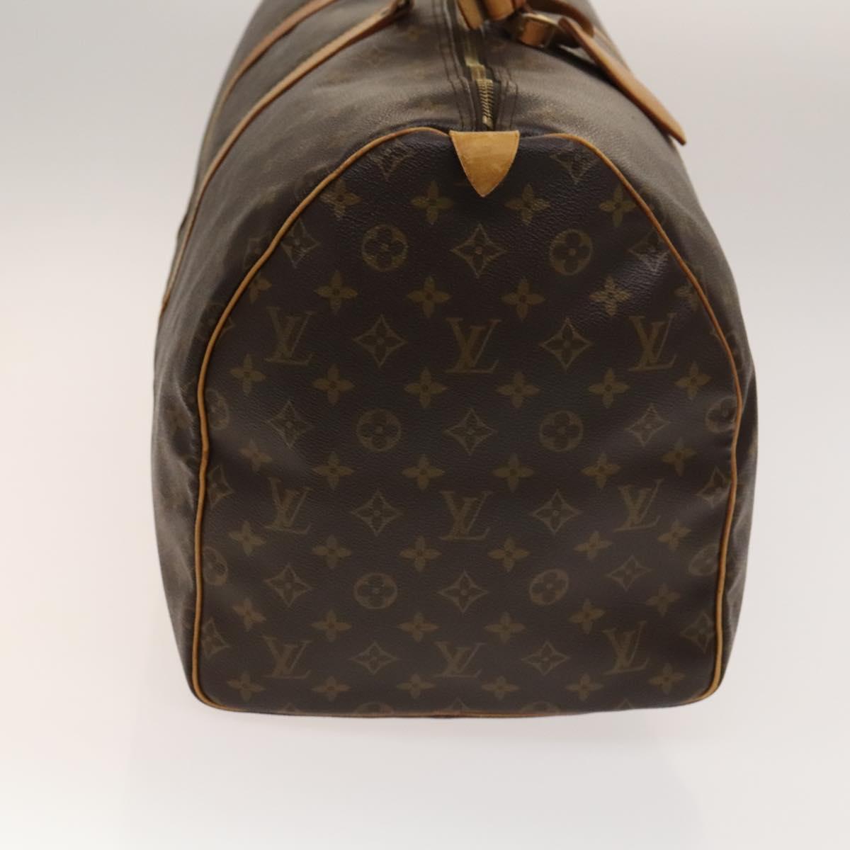 LOUIS VUITTON Monogram Keepall 55 Boston Bag M41424 LV Auth 140174