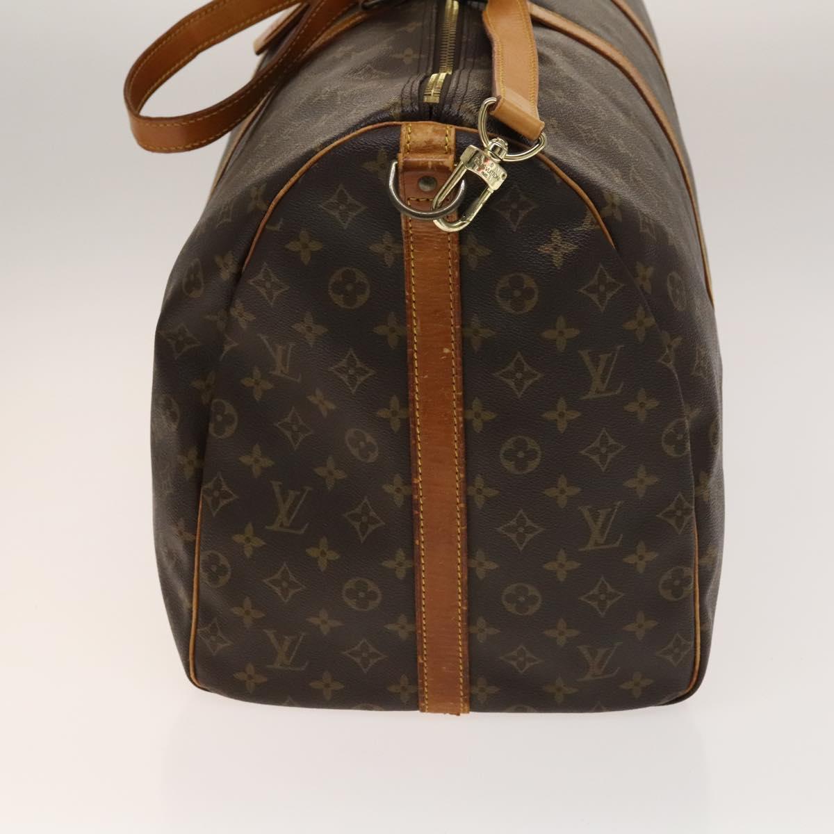 LOUIS VUITTON Monogram Keepall Bandouliere 60 Boston Bag M41412 LV Auth 140175