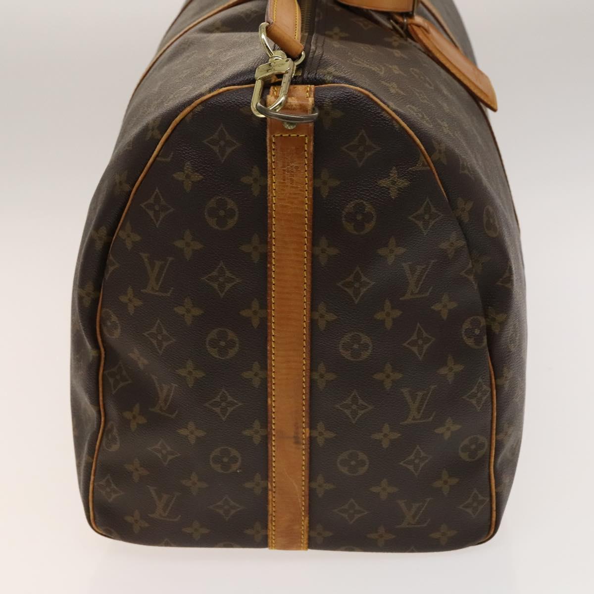 LOUIS VUITTON Monogram Keepall Bandouliere 60 Boston Bag M41412 LV Auth 140175