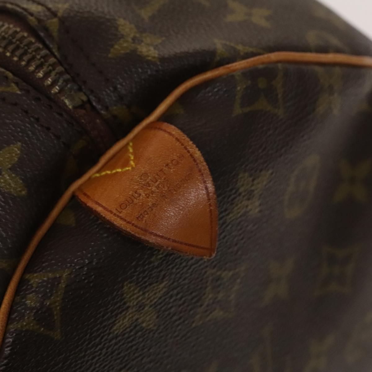 LOUIS VUITTON Monogram Keepall 55 Boston Bag M41424 LV Auth 140178