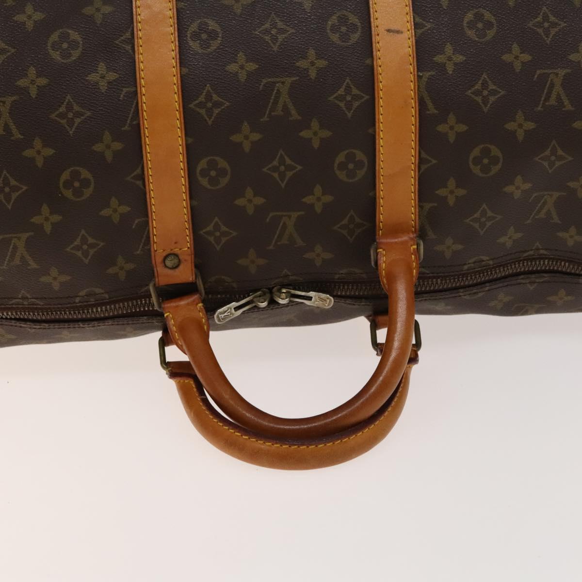 LOUIS VUITTON Monogram Keepall 55 Boston Bag M41424 LV Auth 140178