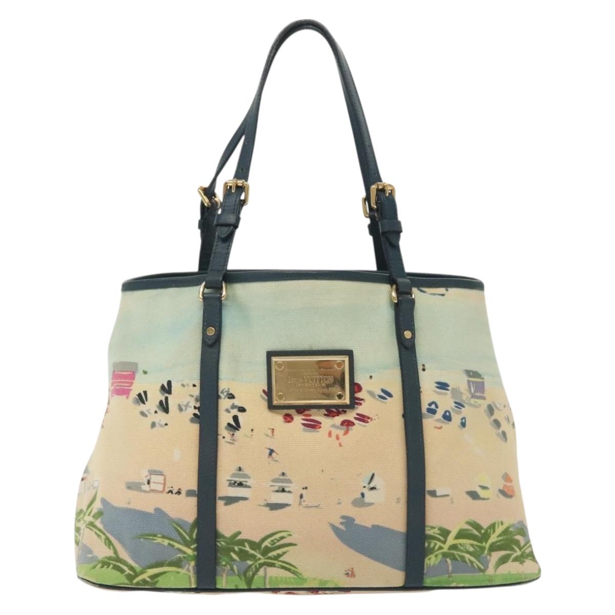 LOUIS VUITTON Eyeall Escal Cabas PM Tote Bag Blue M93769 LV Auth 140179