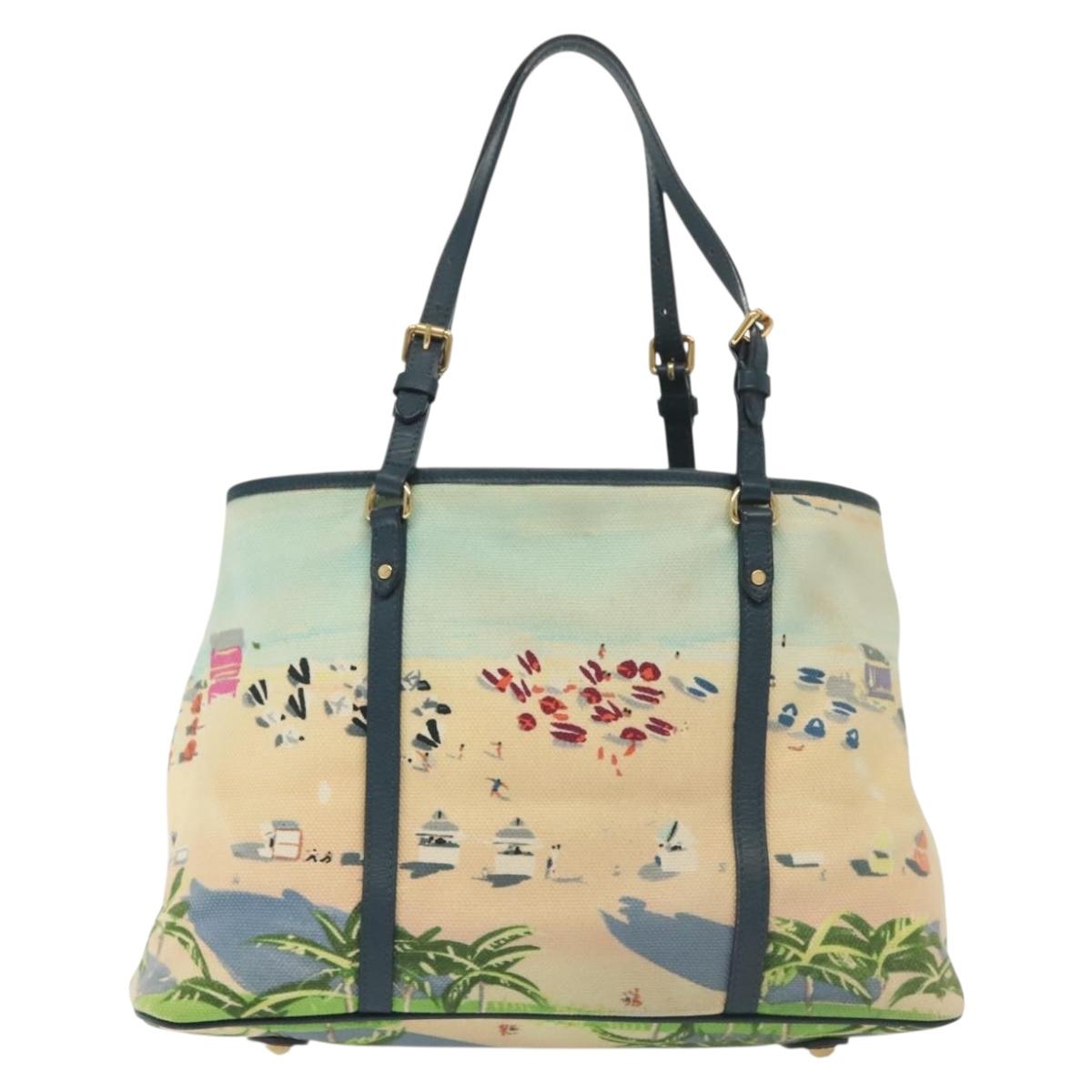 LOUIS VUITTON Eyeall Escal Cabas PM Tote Bag Blue M93769 LV Auth 140179