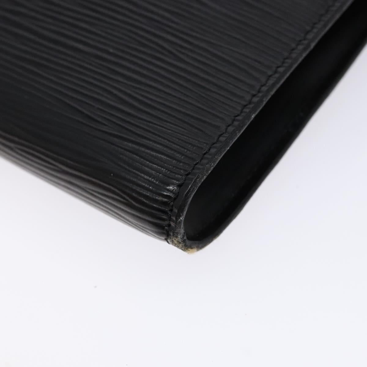 LOUIS VUITTON Epi Pochette Accessoires Accessory Pouch Black M52982 Auth 140188