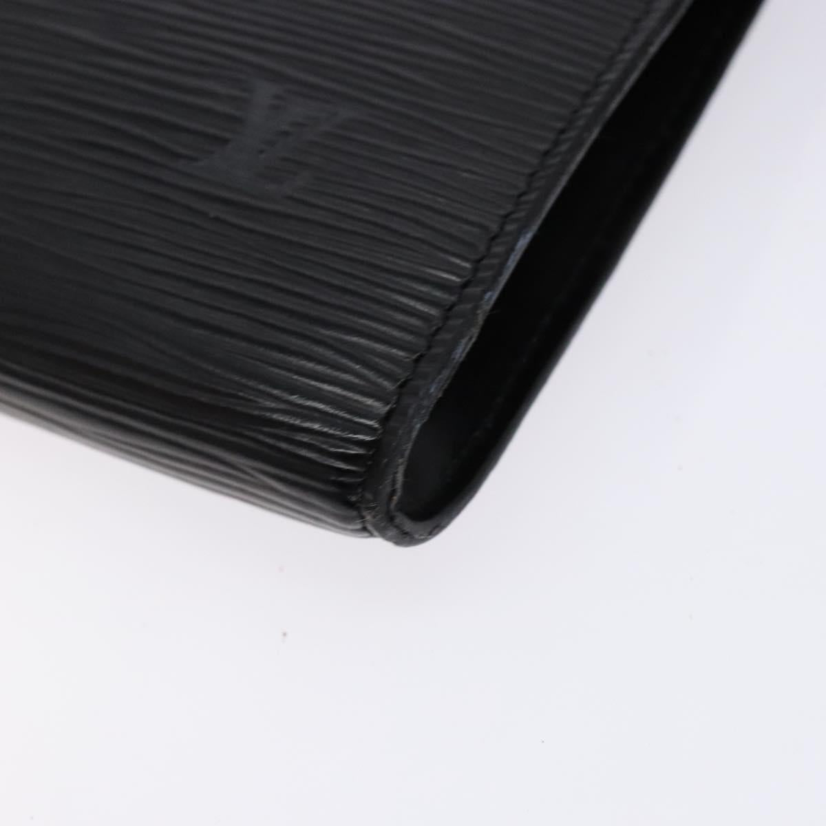 LOUIS VUITTON Epi Pochette Accessoires Accessory Pouch Black M52982 Auth 140188