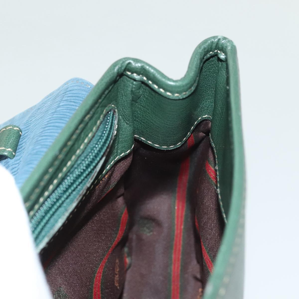 LOEWE Velazquez Hand Bag Leather Green Gold Auth 140193