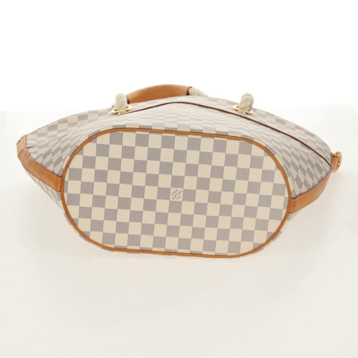 LOUIS VUITTON Damier Azur Pombronn PM Shoulder Bag N48057 LV Auth 140201V