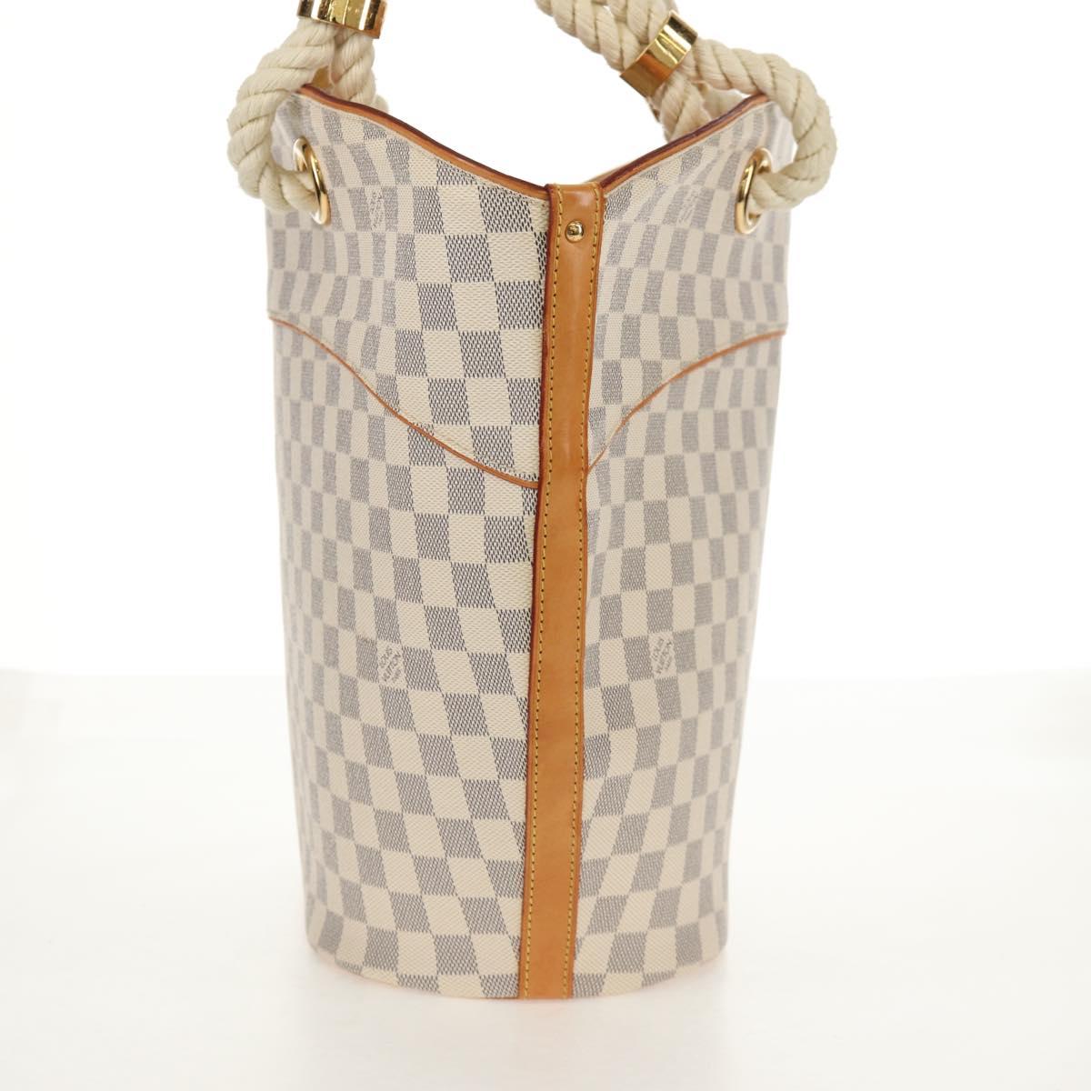 LOUIS VUITTON Damier Azur Pombronn PM Shoulder Bag N48057 LV Auth 140201V