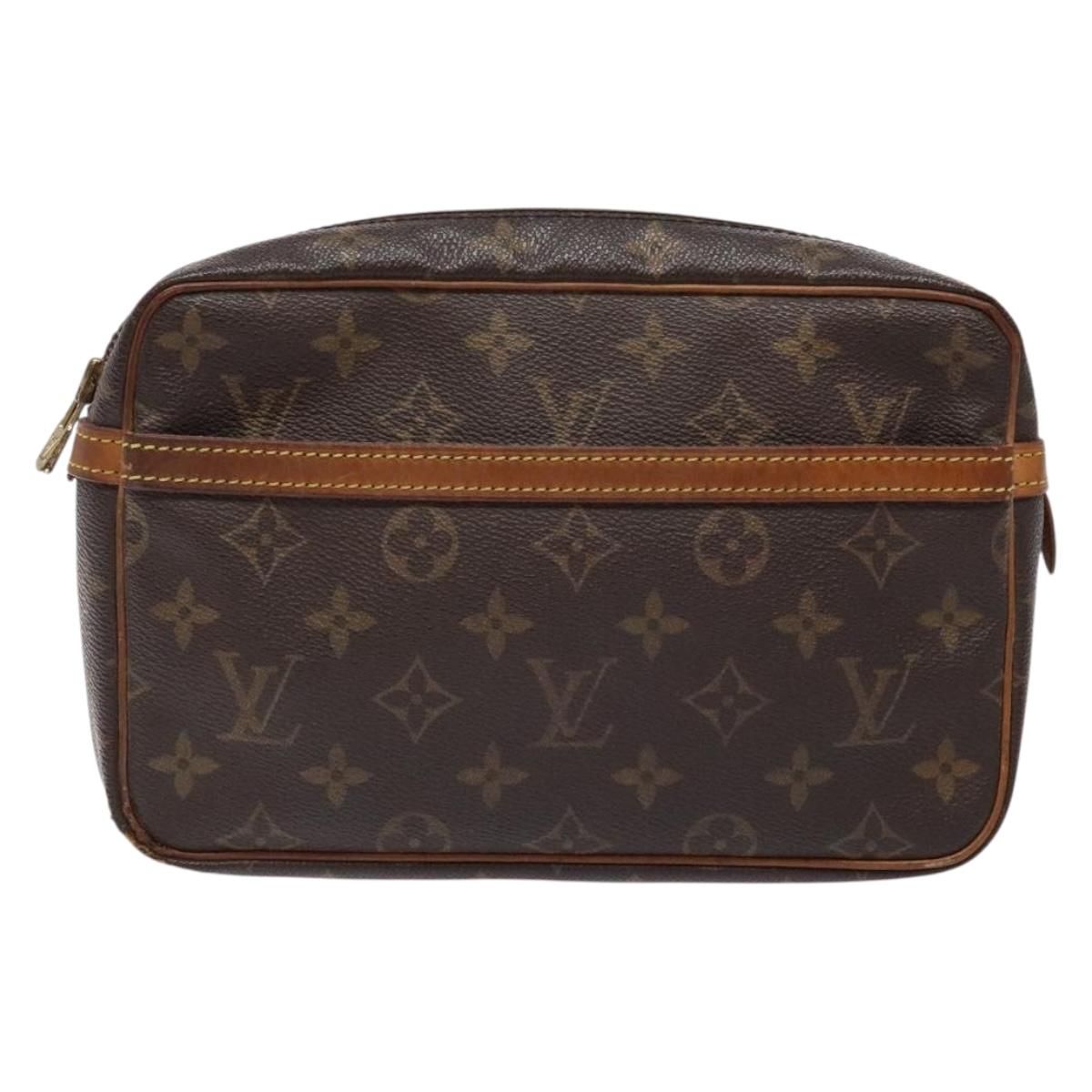 LOUIS VUITTON Monogram Compiegne 23 Clutch Bag M51847 LV Auth 140209