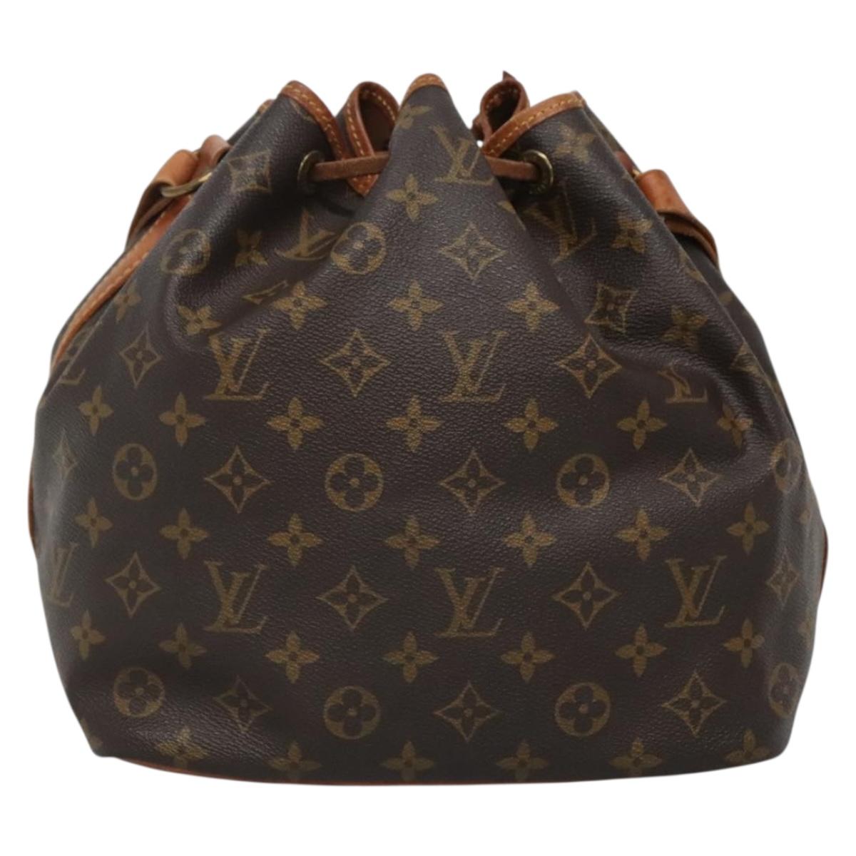 LOUIS VUITTON Monogram Petit Noe Shoulder Bag M42226 LV Auth 140210