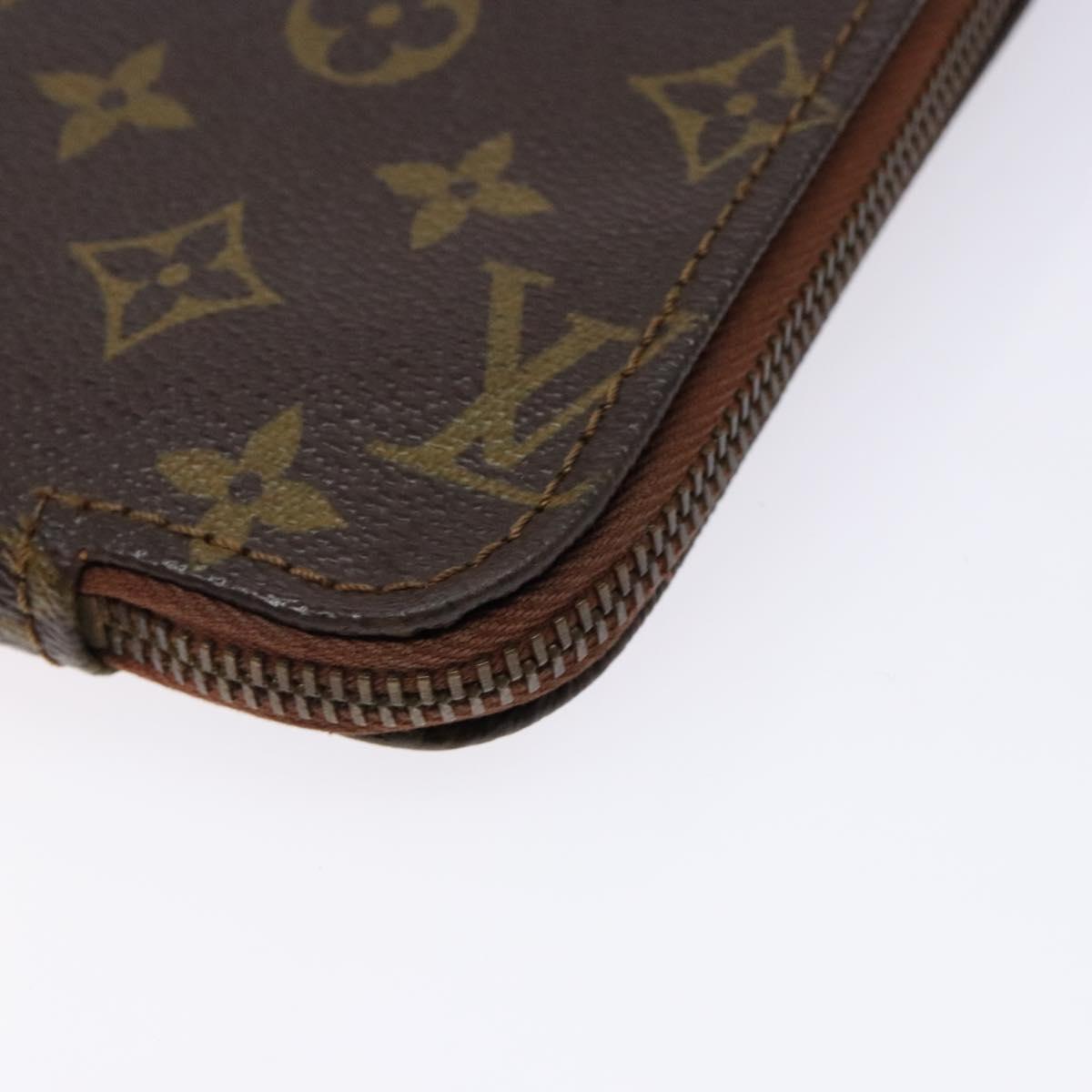 LOUIS VUITTON Monogram Posh Documents Clutch Bag M53456 LV Auth 140211