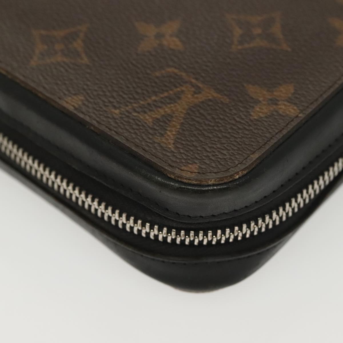 LOUIS VUITTON Monogram Macassar Zippy XL Long Wallet M61506 LV Auth 140217