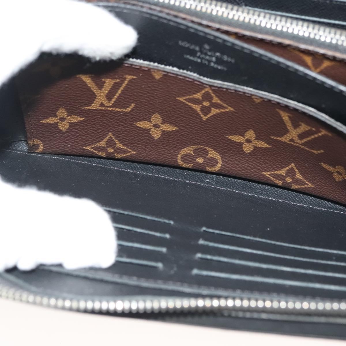 LOUIS VUITTON Monogram Macassar Zippy XL Long Wallet M61506 LV Auth 140217