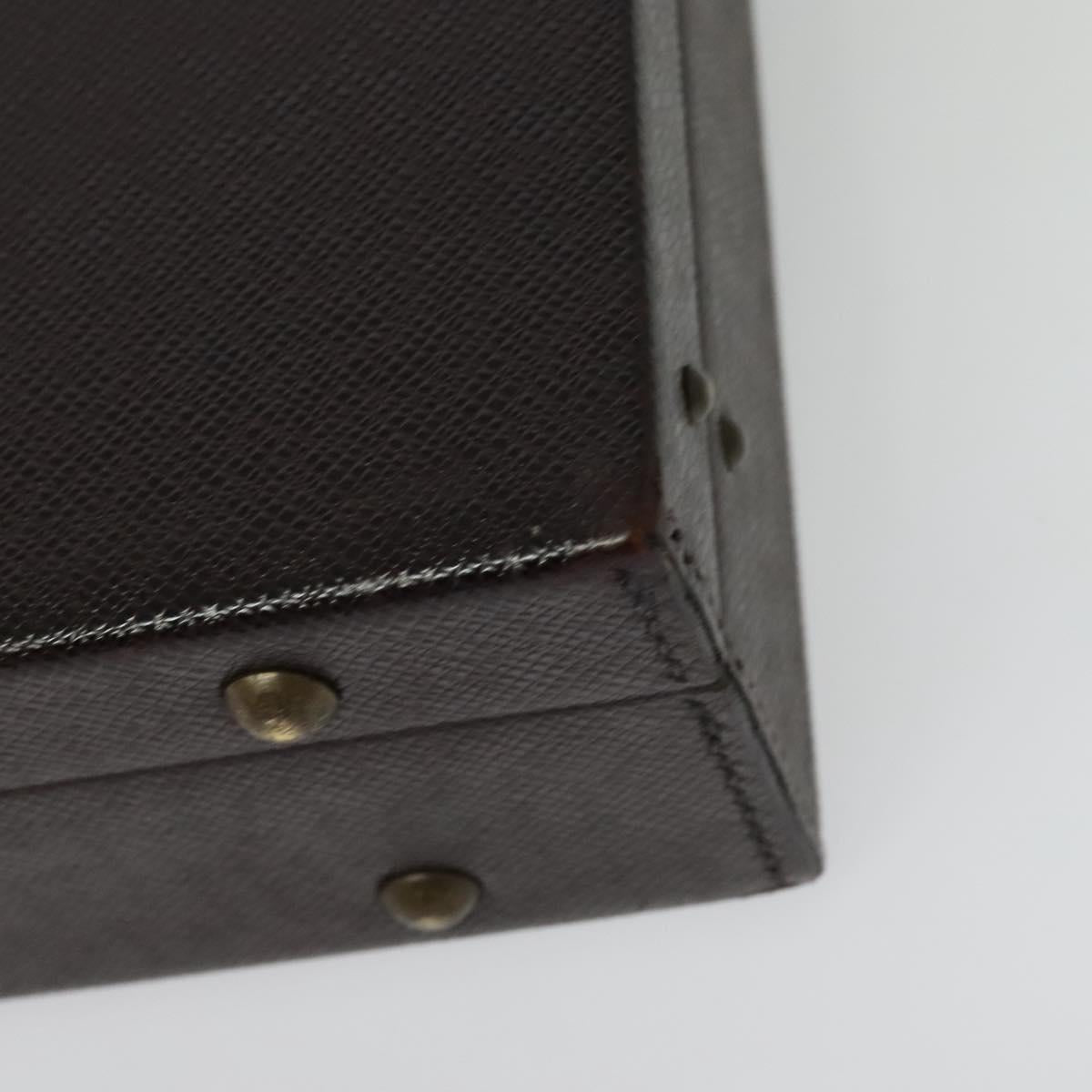 LOUIS VUITTON Taiga Leather Diplomat Trunk SPO Acajou M30016 LV Auth 140219
