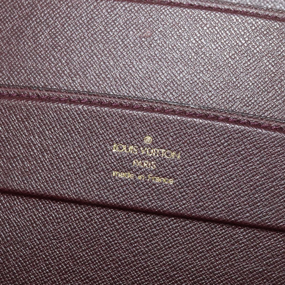 LOUIS VUITTON Taiga Leather Diplomat Trunk SPO Acajou M30016 LV Auth 140219