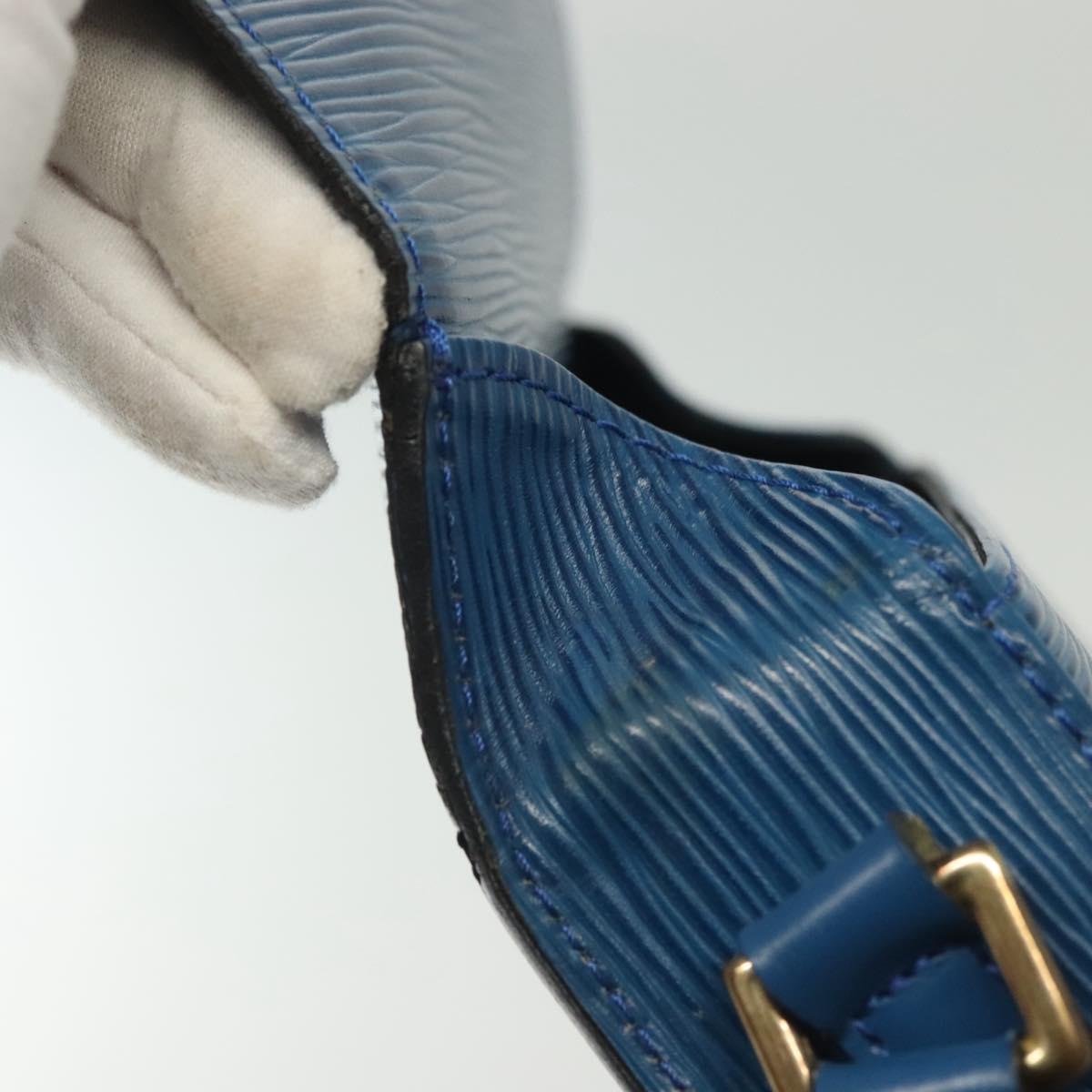 LOUIS VUITTON Epi Saint Cloud PM Shoulder Bag Blue M52195 LV Auth 140230