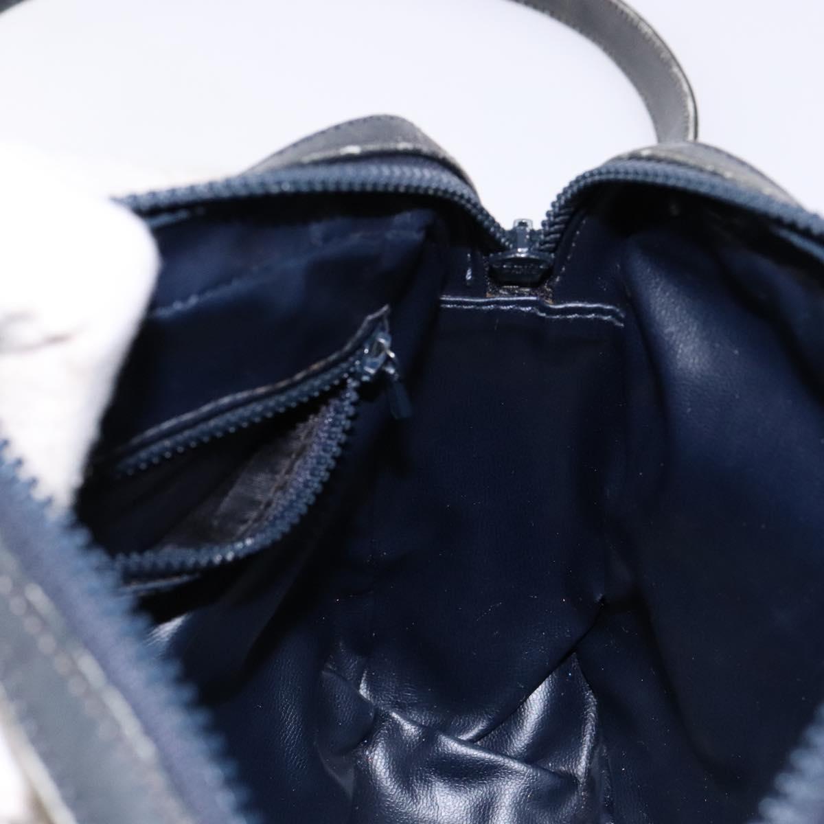 CELINE C Sulky Shoulder Bag Canvas Navy Auth 140236