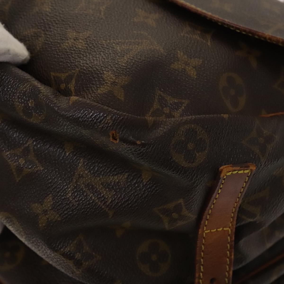 LOUIS VUITTON Monogram Saumur 35 Shoulder Bag M42254 LV Auth 140247