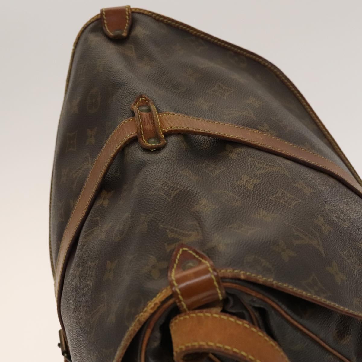 LOUIS VUITTON Monogram Saumur 35 Shoulder Bag M42254 LV Auth 140247