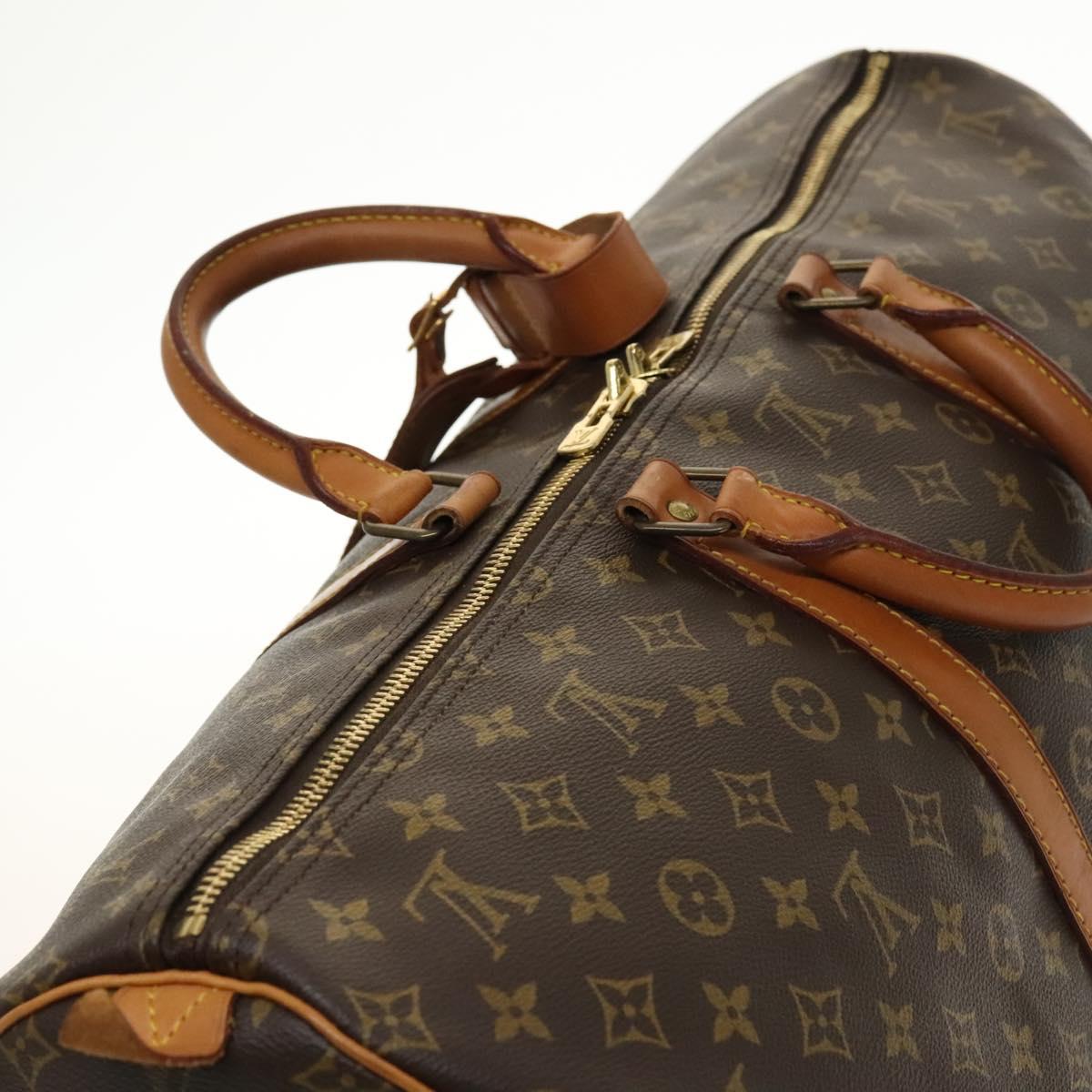 LOUIS VUITTON Monogram Keepall 55 Boston Bag M41424 LV Auth 140251
