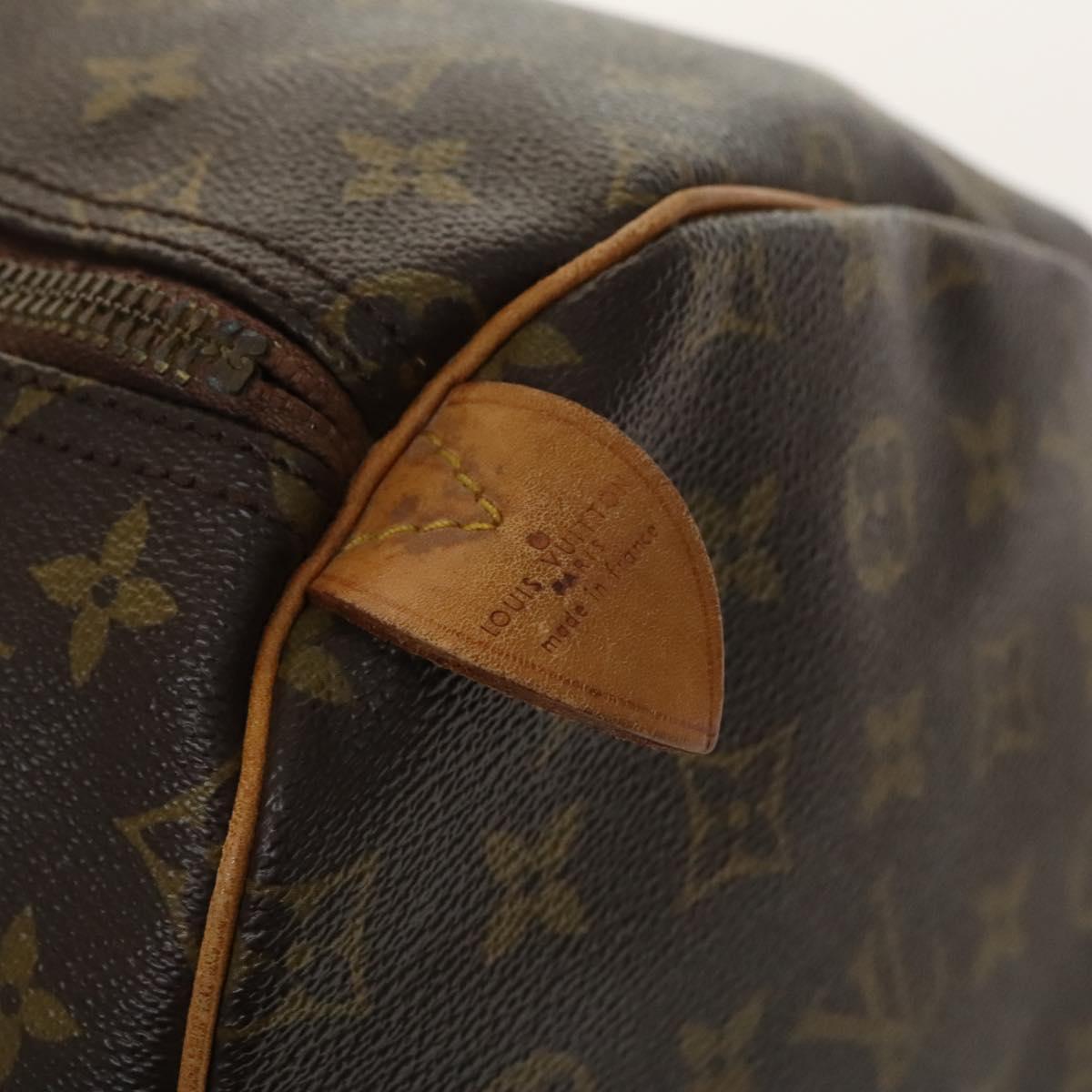 LOUIS VUITTON Monogram Keepall 55 Boston Bag M41424 LV Auth 140252