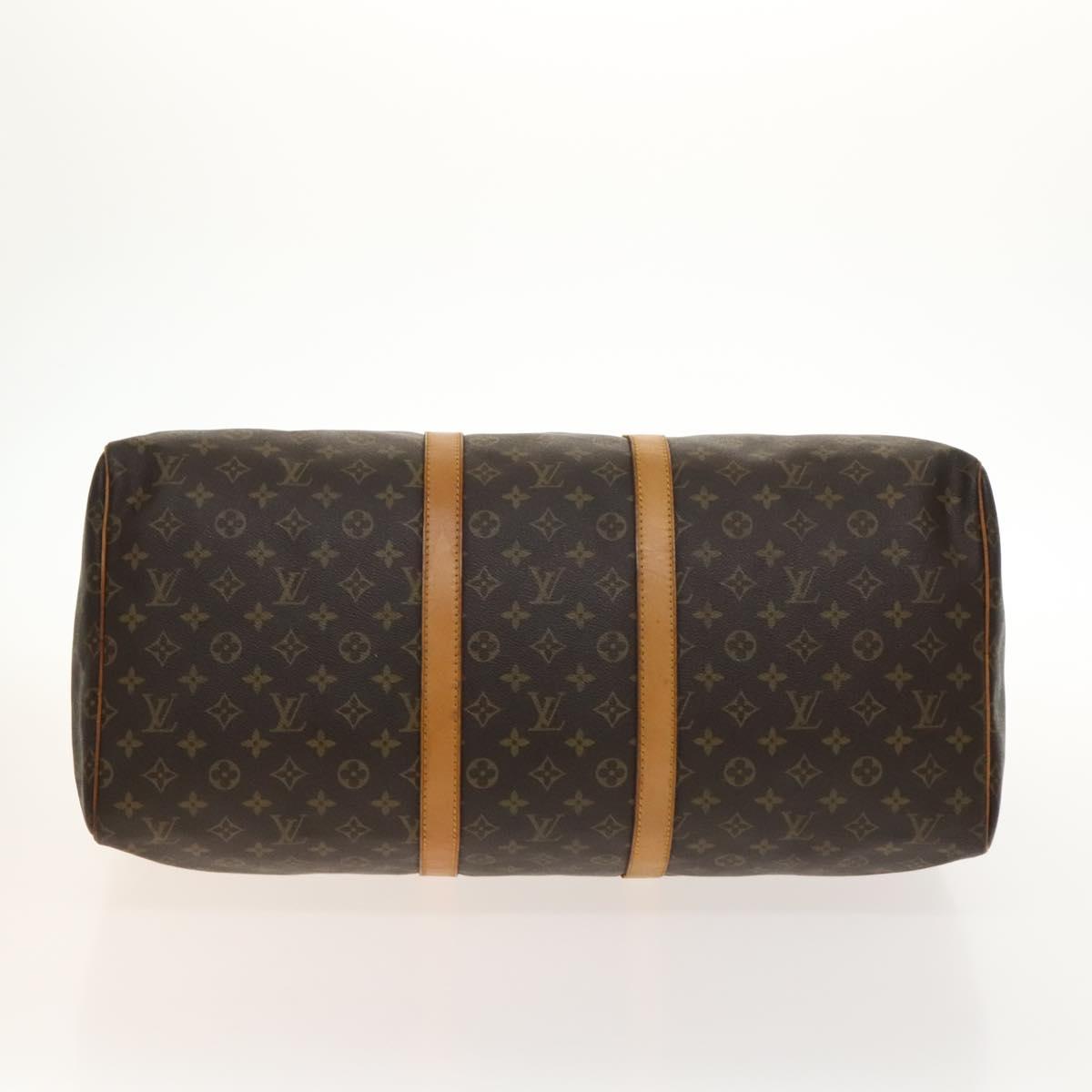 LOUIS VUITTON Monogram Keepall 55 Boston Bag M41424 LV Auth 140252