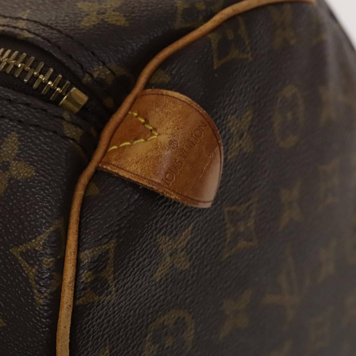 LOUIS VUITTON Monogram Keepall 55 Boston Bag M41424 LV Auth 140260