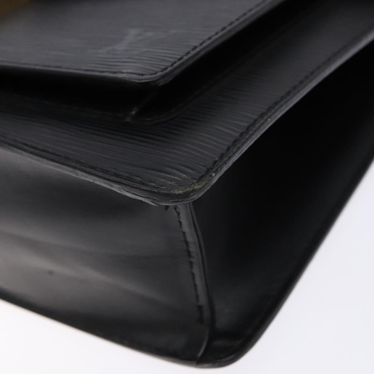 LOUIS VUITTON Epi Monceau 28 Hand Bag Black M52122 LV Auth 140261
