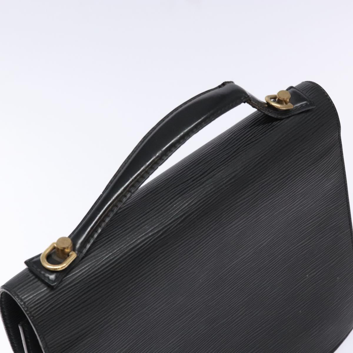 LOUIS VUITTON Epi Monceau 28 Hand Bag Black M52122 LV Auth 140261