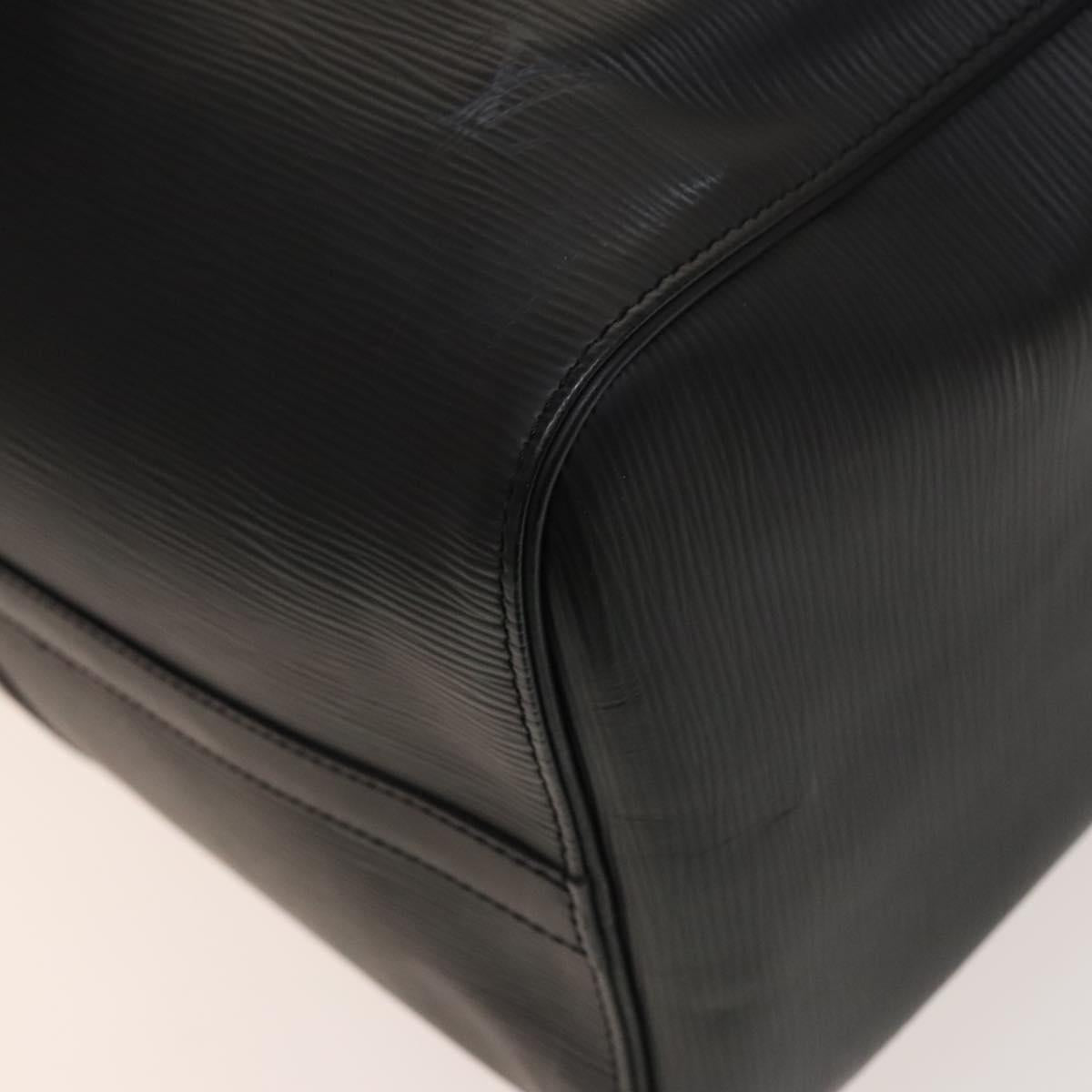 LOUIS VUITTON Epi Keepall 45 Boston Bag Black M42972 LV Auth 140262
