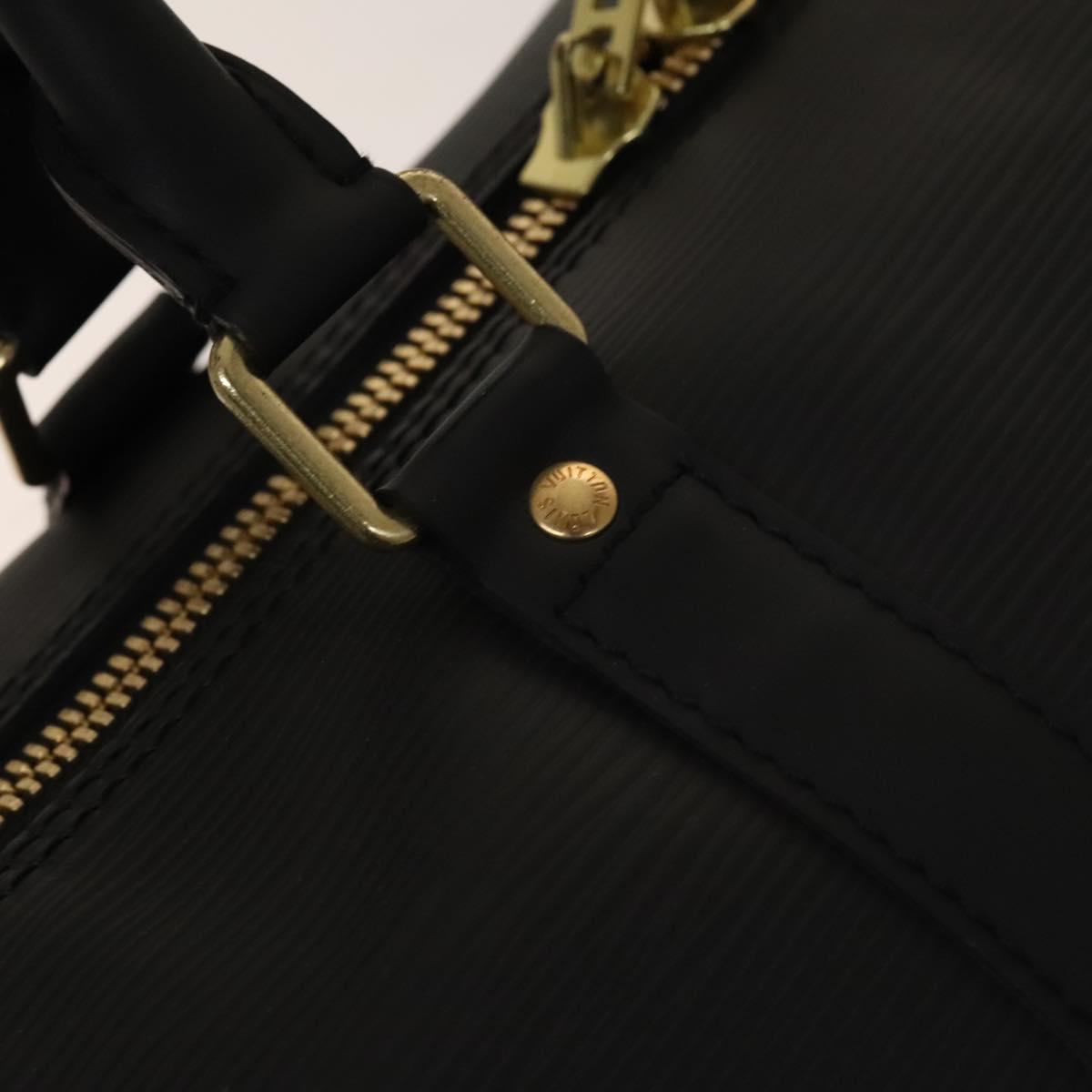 LOUIS VUITTON Epi Keepall 45 Boston Bag Black M42972 LV Auth 140262
