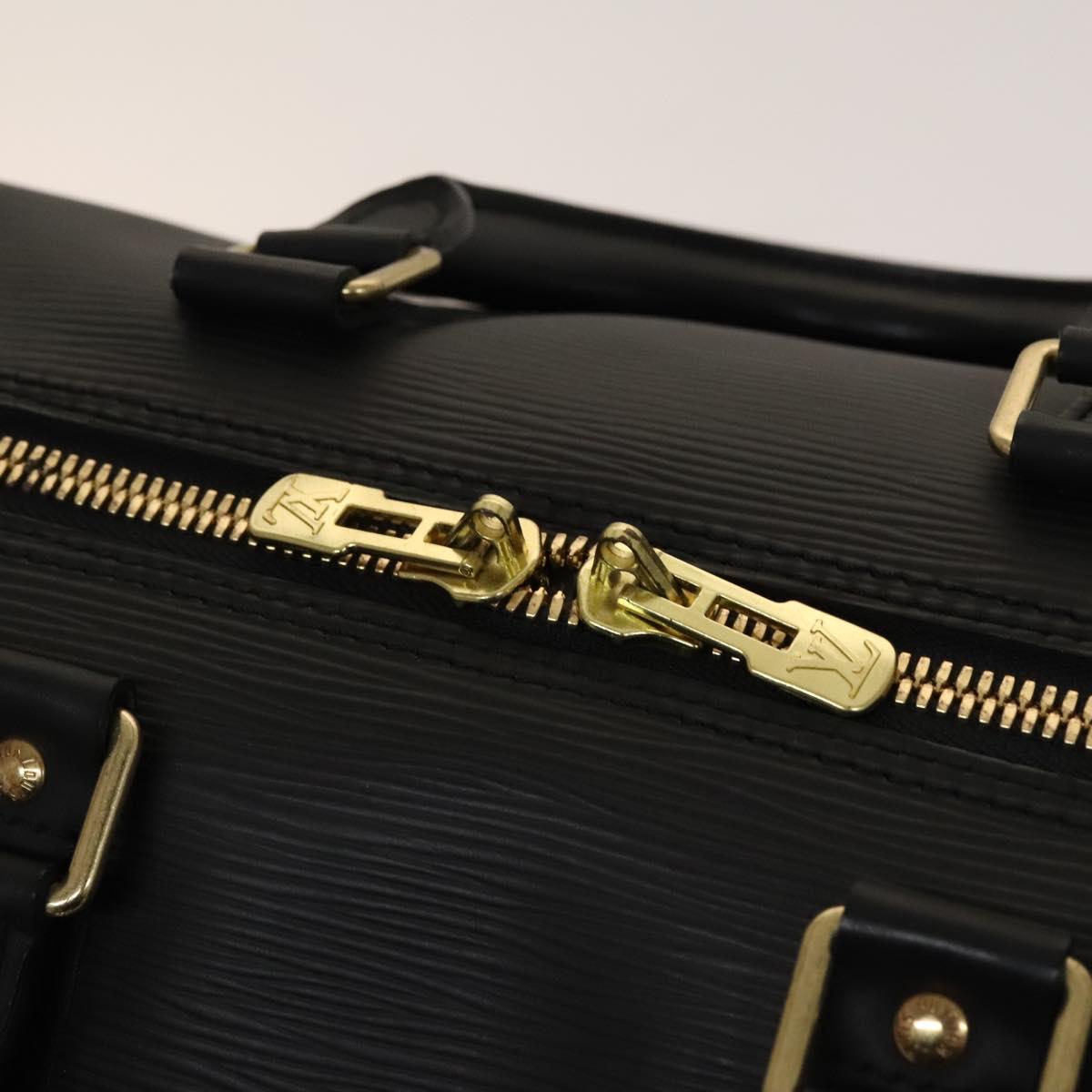 LOUIS VUITTON Epi Keepall 45 Boston Bag Black M42972 LV Auth 140262