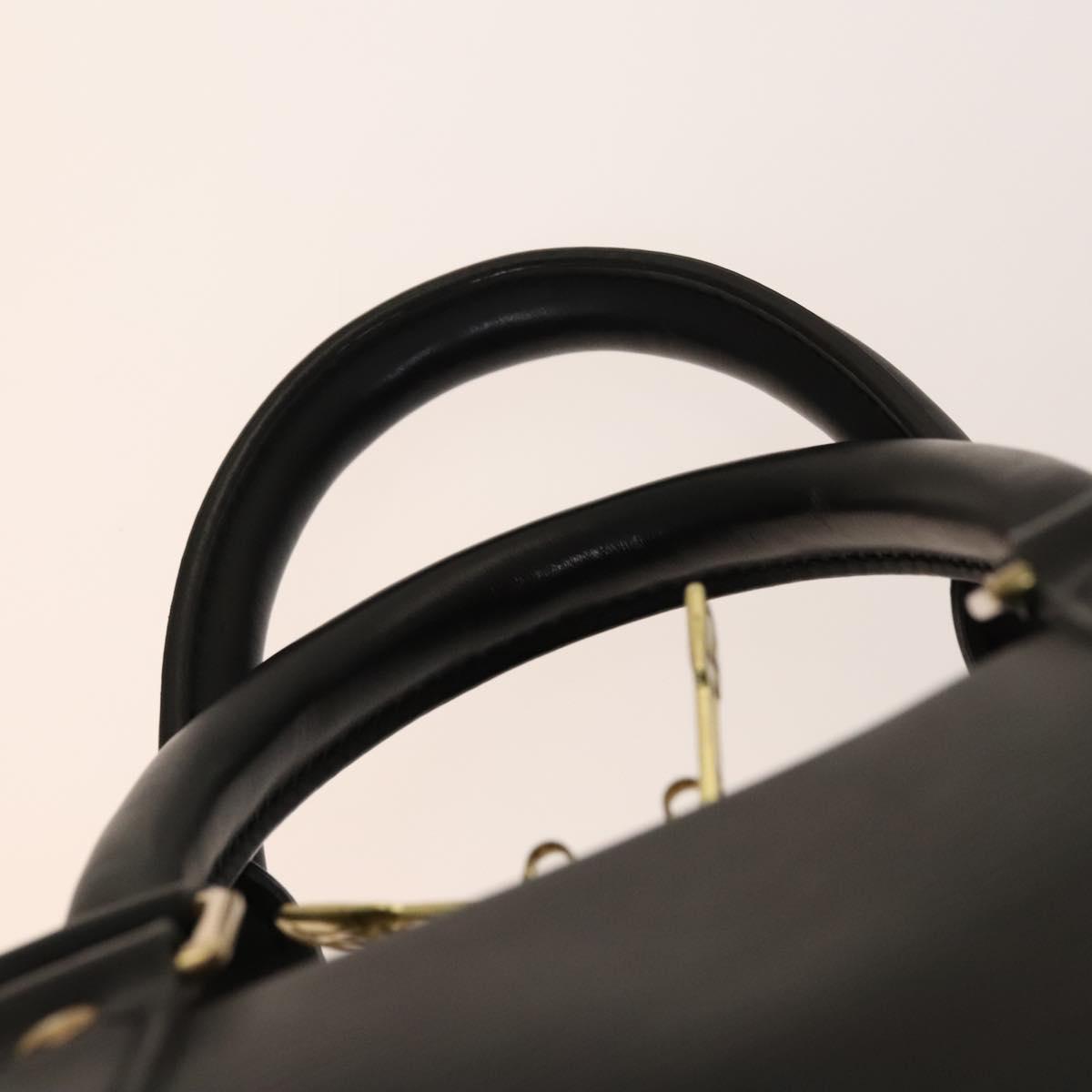 LOUIS VUITTON Epi Keepall 45 Boston Bag Black M42972 LV Auth 140262