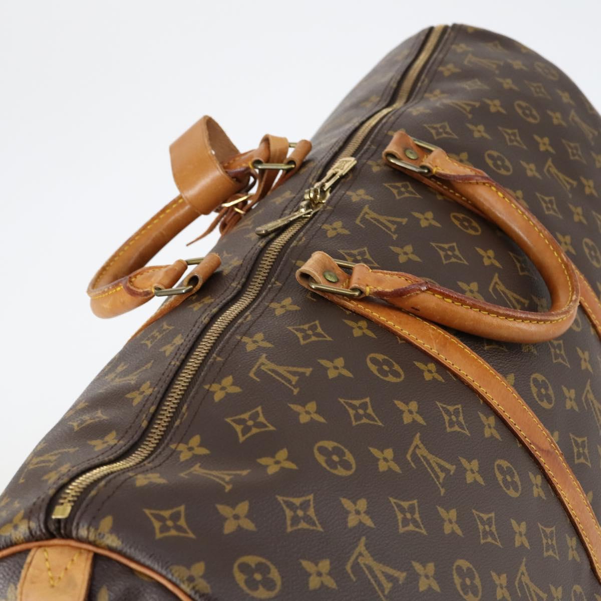 LOUIS VUITTON Monogram Keepall 60 Boston Bag M41422 LV Auth 140266