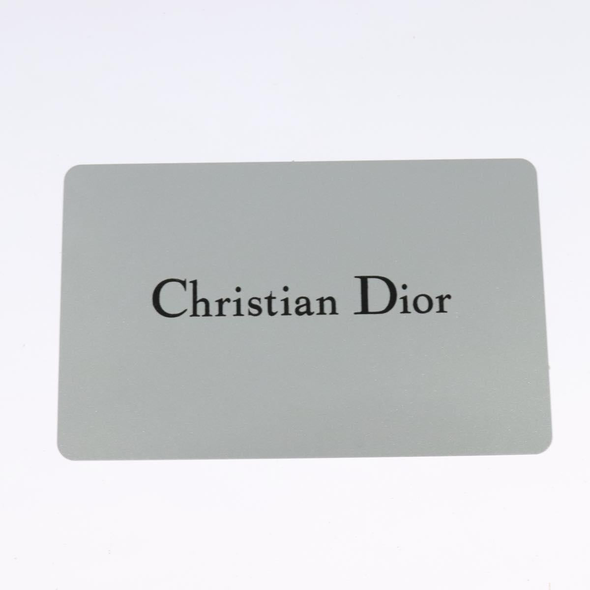 Christian Dior Trotter Canvas Hand Bag Vinyl Clear Silver Auth 140276