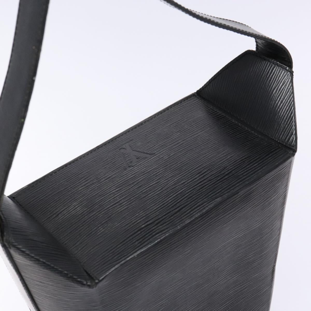 LOUIS VUITTON Epi Sac Seau Shoulder Bag Black M80161 LV Auth 140279