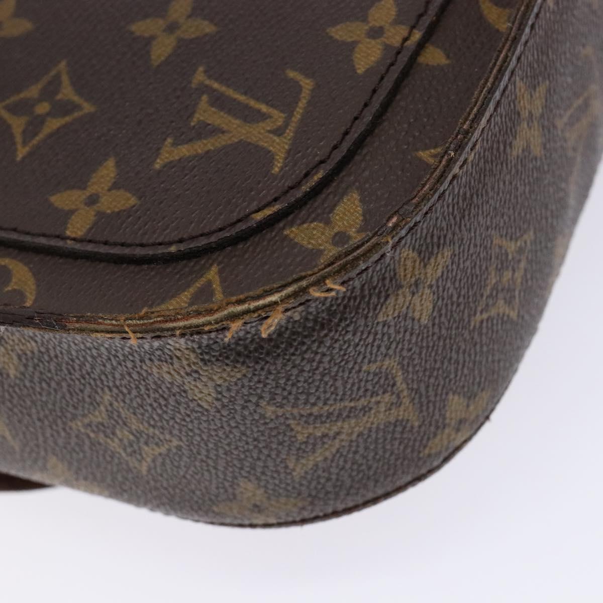 LOUIS VUITTON Monogram Saint Cloud GM Shoulder Bag M51242 LV Auth 140281