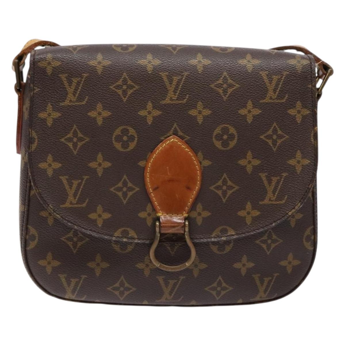 LOUIS VUITTON Monogram Saint Cloud GM Shoulder Bag M51242 LV Auth 140281