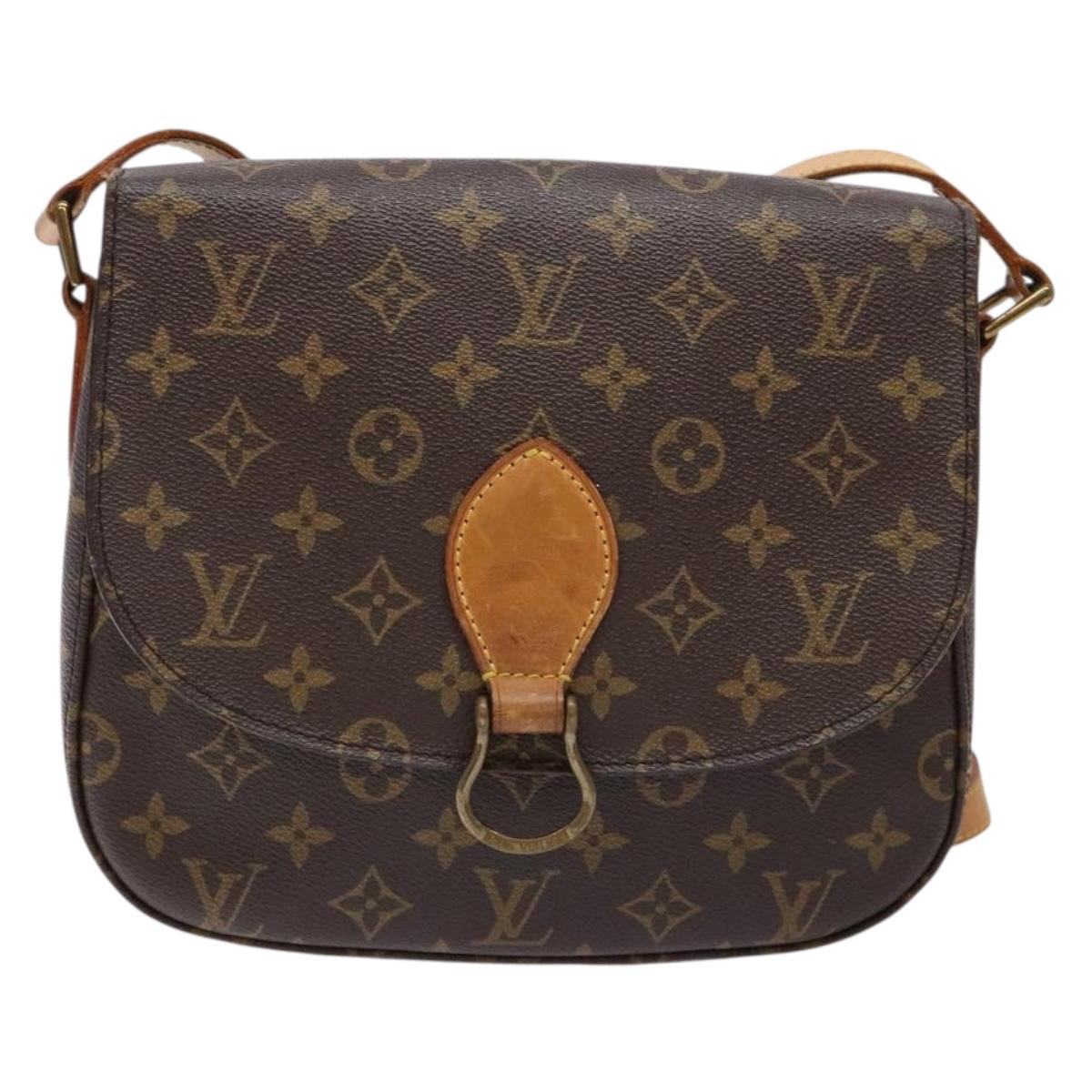 LOUIS VUITTON Monogram Saint Cloud GM Shoulder Bag M51242 LV Auth 140282