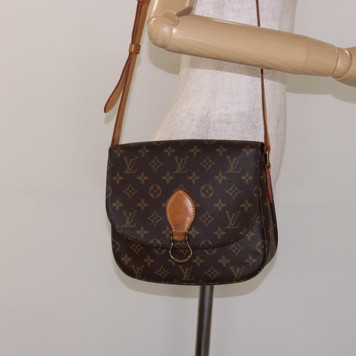 LOUIS VUITTON Monogram Saint Cloud GM Shoulder Bag M51242 LV Auth 140282