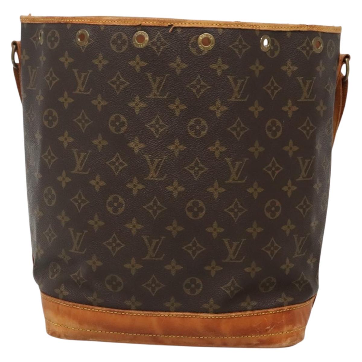LOUIS VUITTON Monogram Noe Shoulder Bag M42224 LV Auth 140285