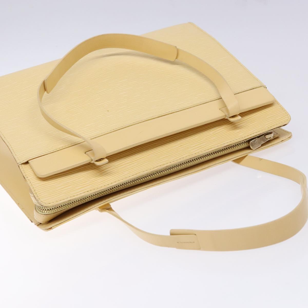 LOUIS VUITTON Epi Croisette PM Tote Bag Vanilla M5249A LV Auth 140293