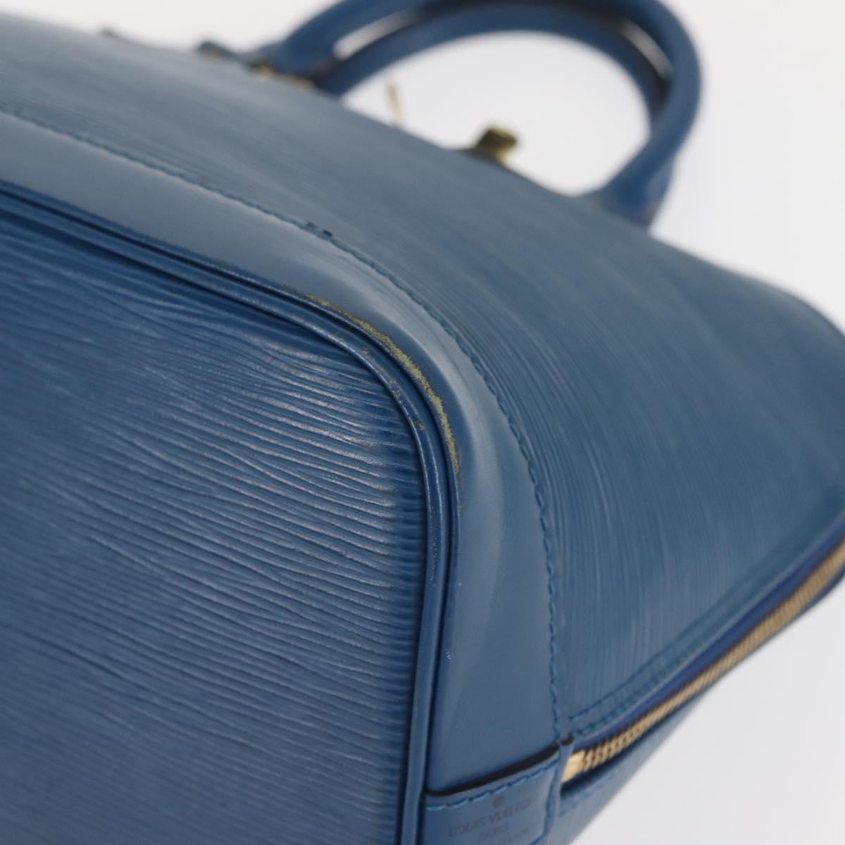 LOUIS VUITTON Epi Alma Hand Bag Toledo Blue M52145 LV Auth 140294